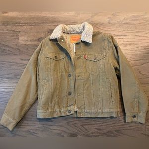 Levi’s Tan Corduroy Sherpa Jacket - Boys 10-12